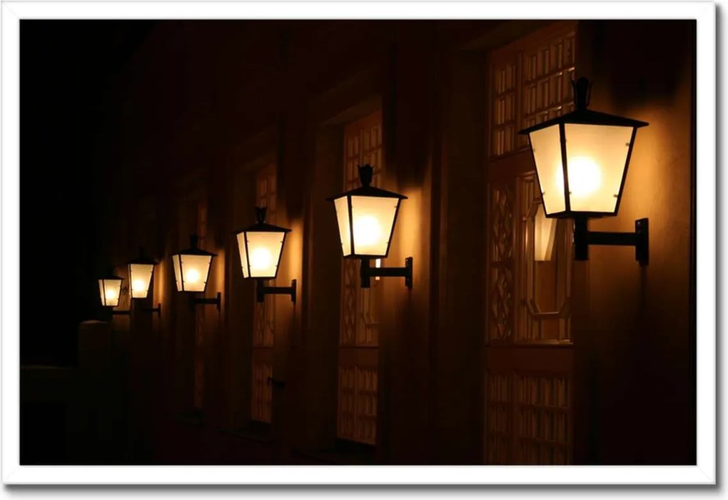 Poszterek keretben 60x40 Utcai lámpák