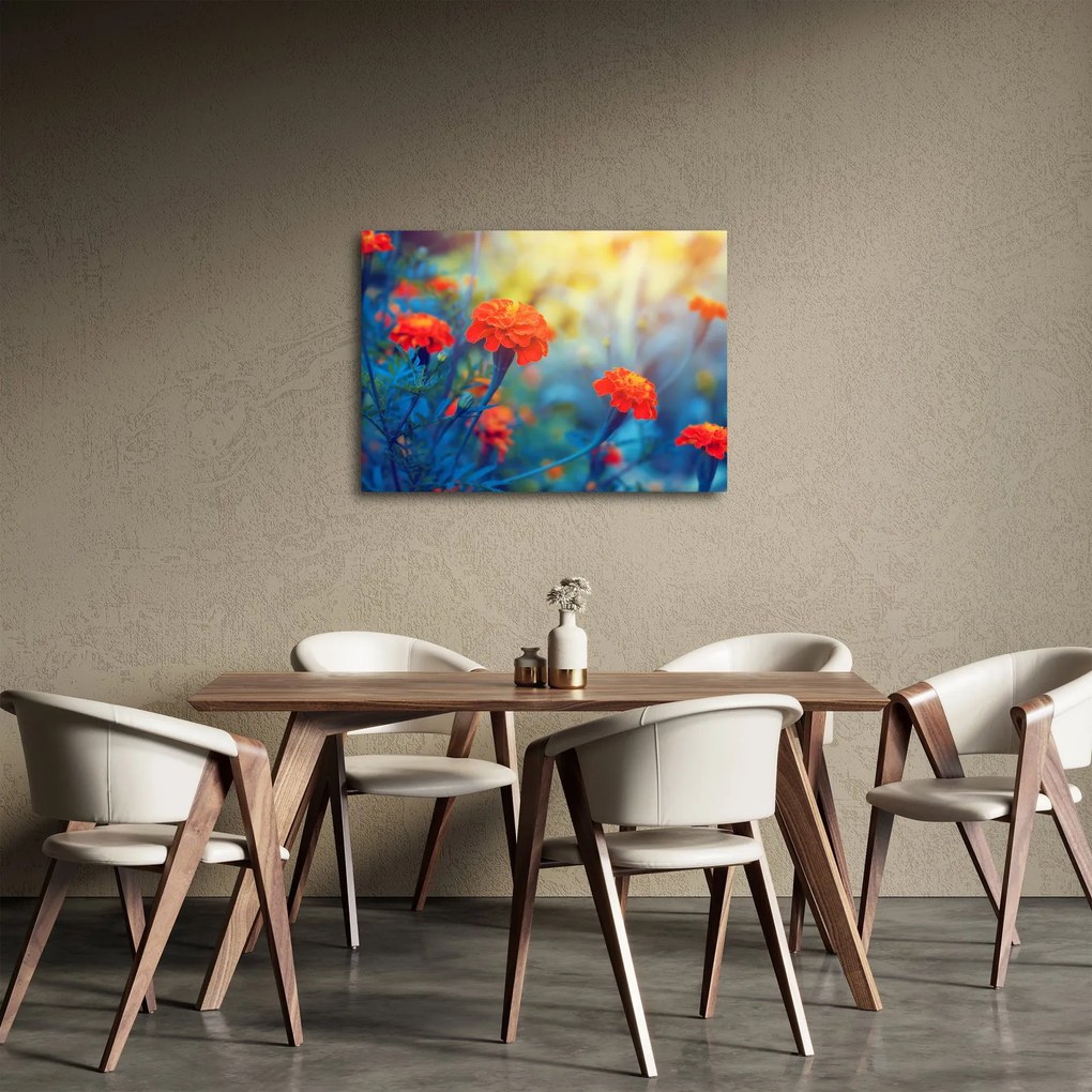 Kép - Narancssárga virágok (70x50 cm)