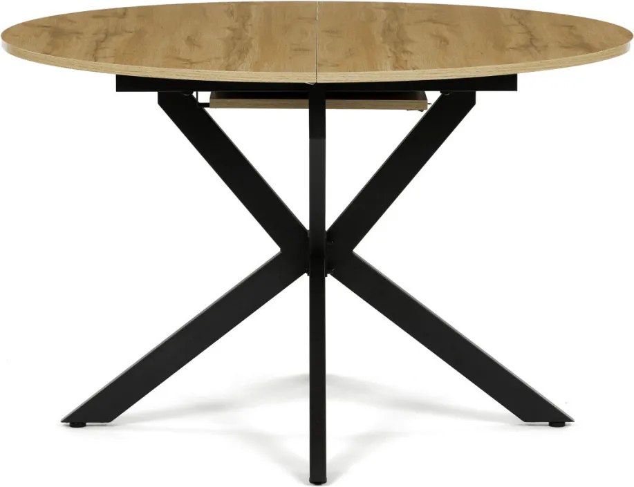 Étkezőasztal bővíthető 120–160 × 120 cm melamin tölgy OAK