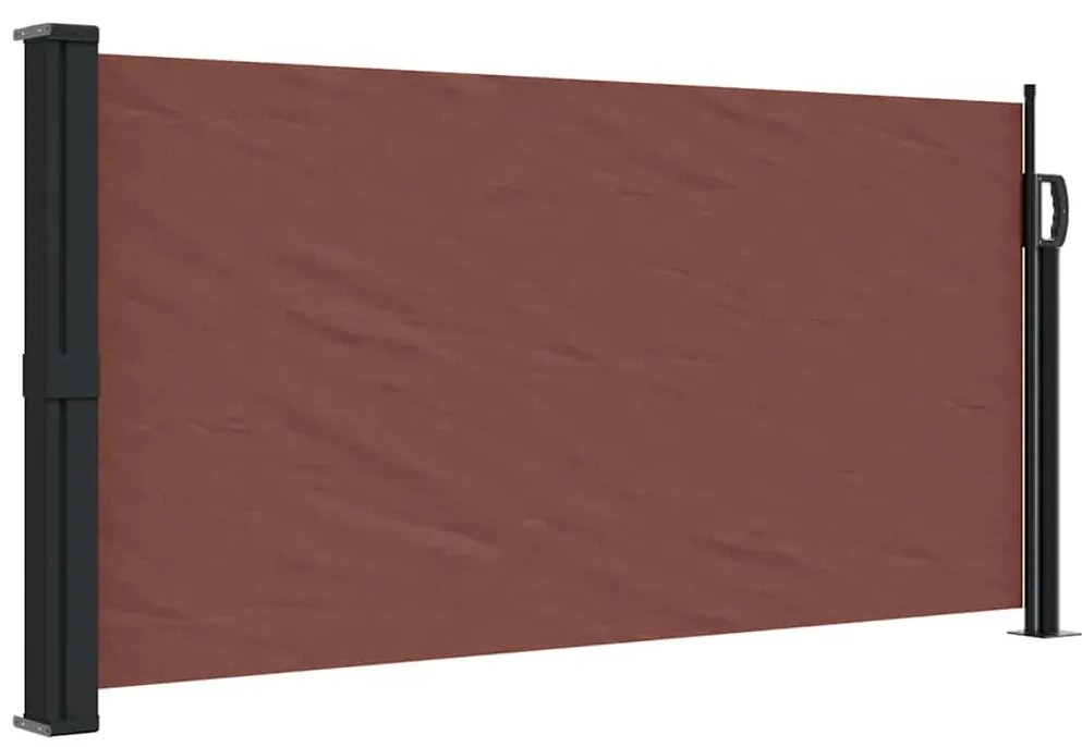 barna behúzható oldalsó napellenző 100 x 300 cm