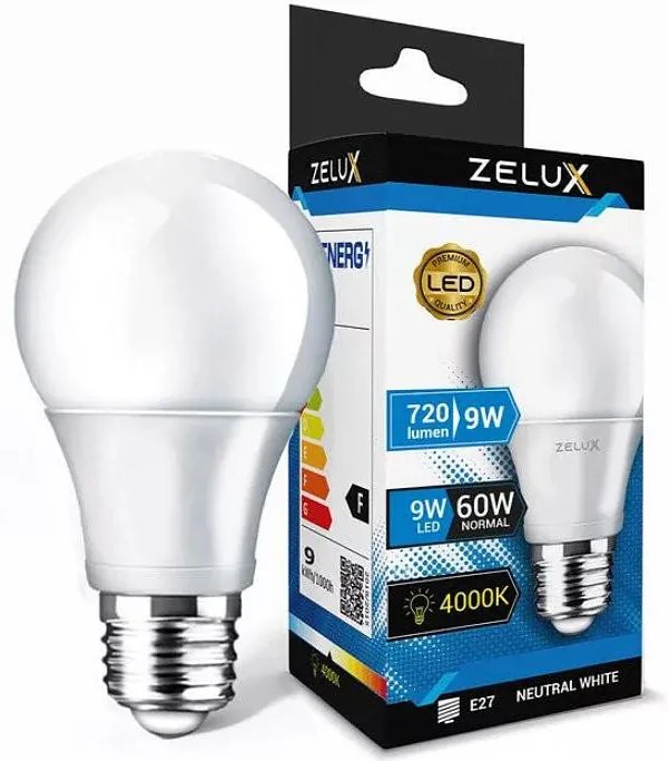 Zelux Led Globe A60 9W E27 4000K Gömb Izzó