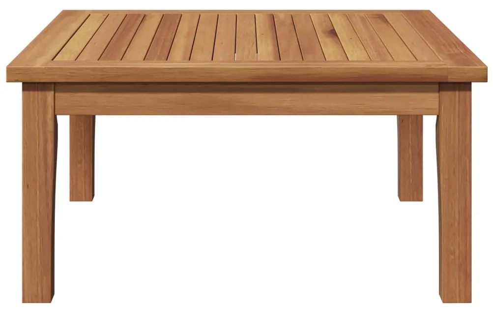 Kerti Asztal 60x60x30 cm Tömbfa Teak