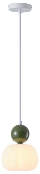 Csillár zsinóron 1xG9/7W/230V fehér/zöld