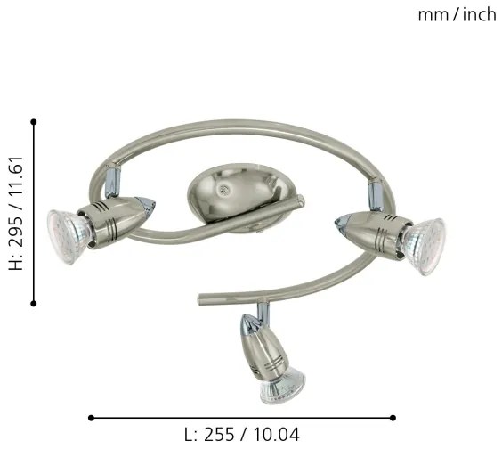 Eglo 92643 - LED Spotlámpa MAGNUM 3xGU10/3W/230V
