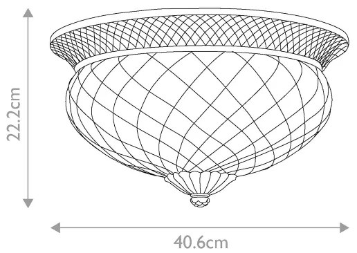 Hinkley HK-PLANT-F-L-PZ - Mennyezeti lámpa PLANTATION 3xE27/60W/230V bronz