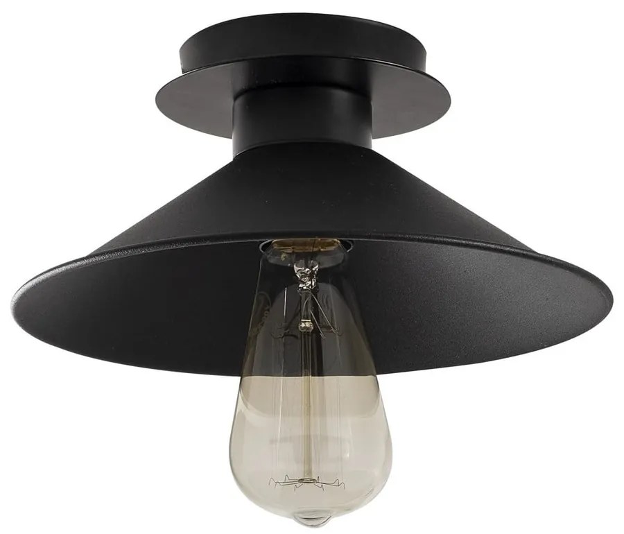 Fekete mennyezeti lámpa fém búrával ø 24 cm Berceste – Opviq lights