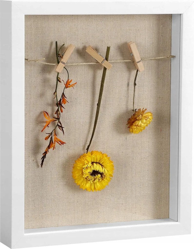 3D képkeret Ajándékdoboz Diy Zsinór Csatok 27,5 x 22,5 cm Songmics