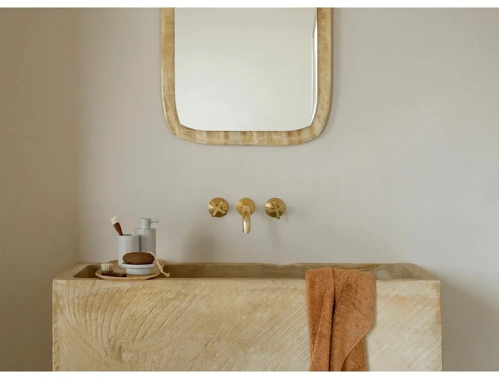 Krémszínű poligyanta fogkefetartó pohár Kua – Blomus