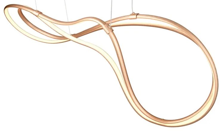 Aranyszínű LED függőlámpa fém búrával Nala – Trio Select