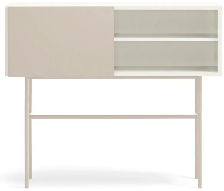 Bézs-krémszínű konzolasztal 35x110 cm Nube – Teulat