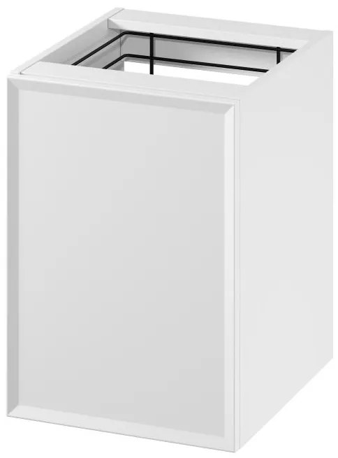 Cersanit S1022-011 - Falra szerelhető fürdőszobai szekrény szennyeskosárral MILLE 40x45 cm fehér