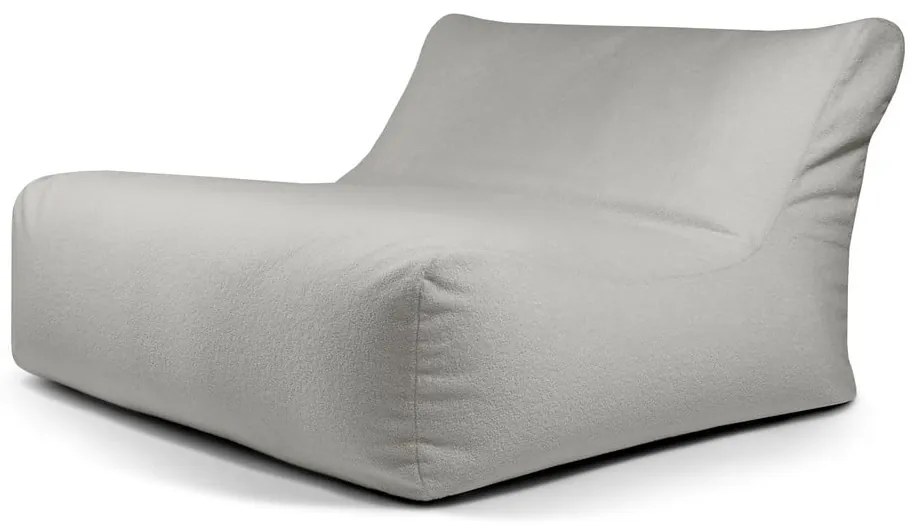 Világosszürke buklé babzsákfotel Sofa Lounge – SLOWDOWN