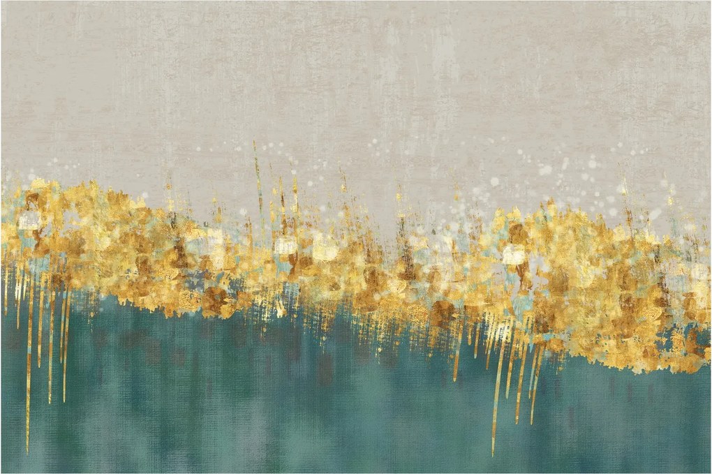 Kép - Textúra arany díszítéssel (90x60 cm)