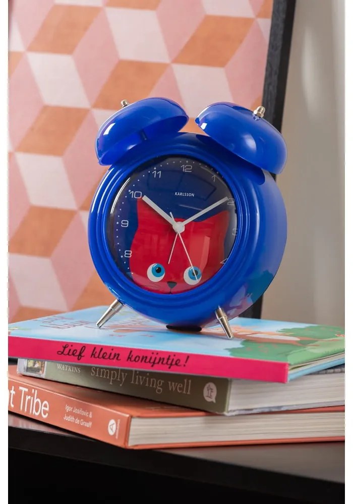 Gyerek ébresztőóra ø 15 cm Peekaboo Cat – Karlsson