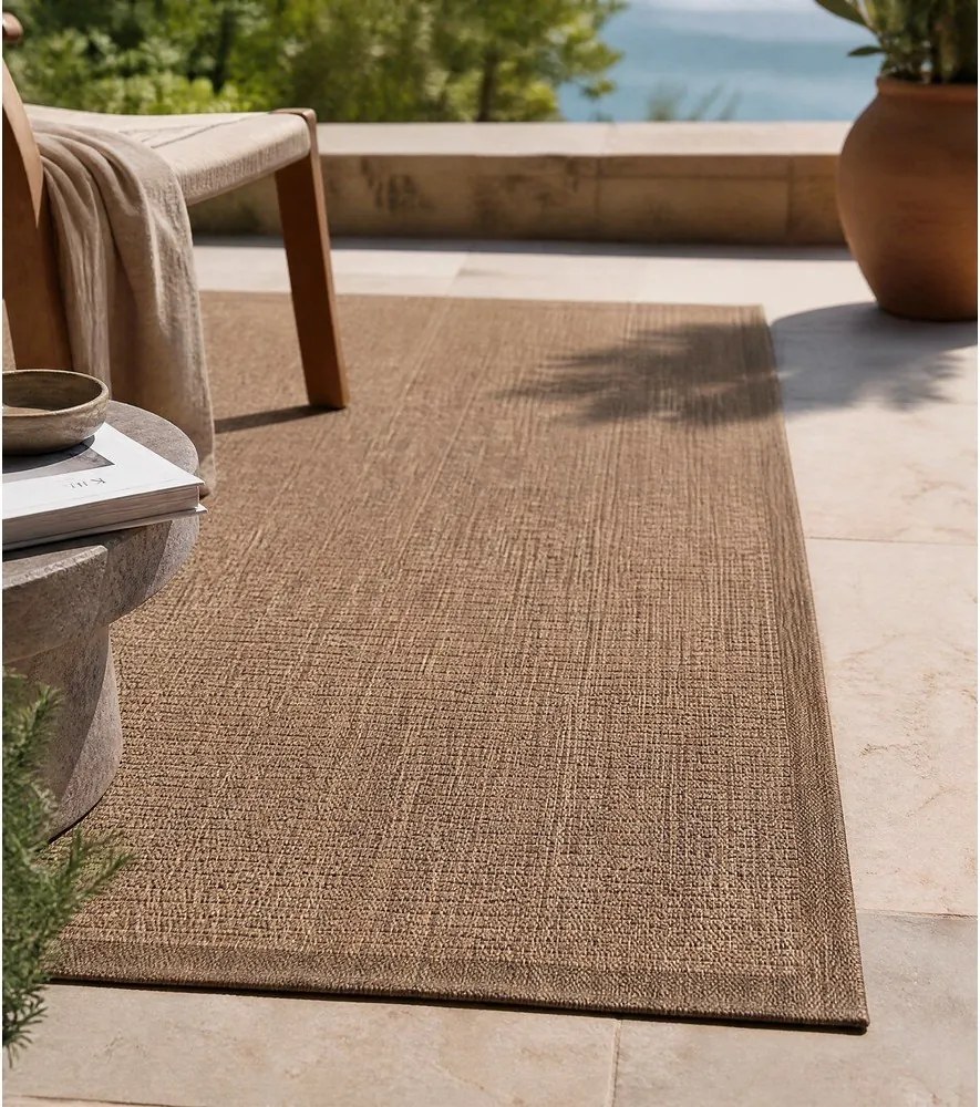 Natúr színű kültéri-beltéri szőnyeg 60x100 cm Giza 1410 – Ayyildiz Carpets