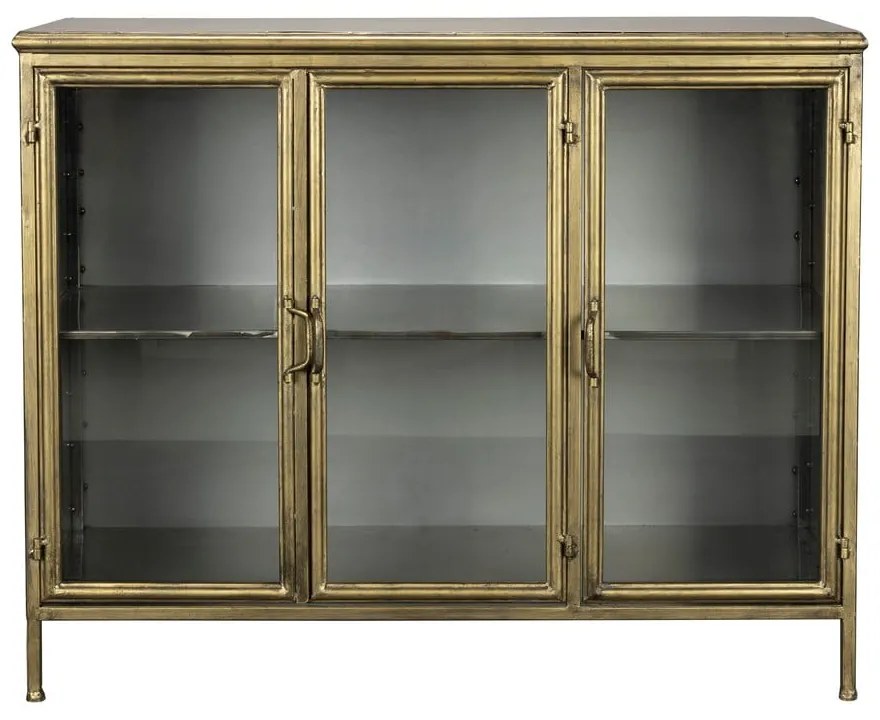 Aranyszínű fém tálalószekrény 100x80x38,5 cm Gertlush – Dutchbone