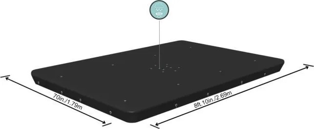 Bestway medence védőtakaró 2,82x1,96 méteres fémvázas medencékhez