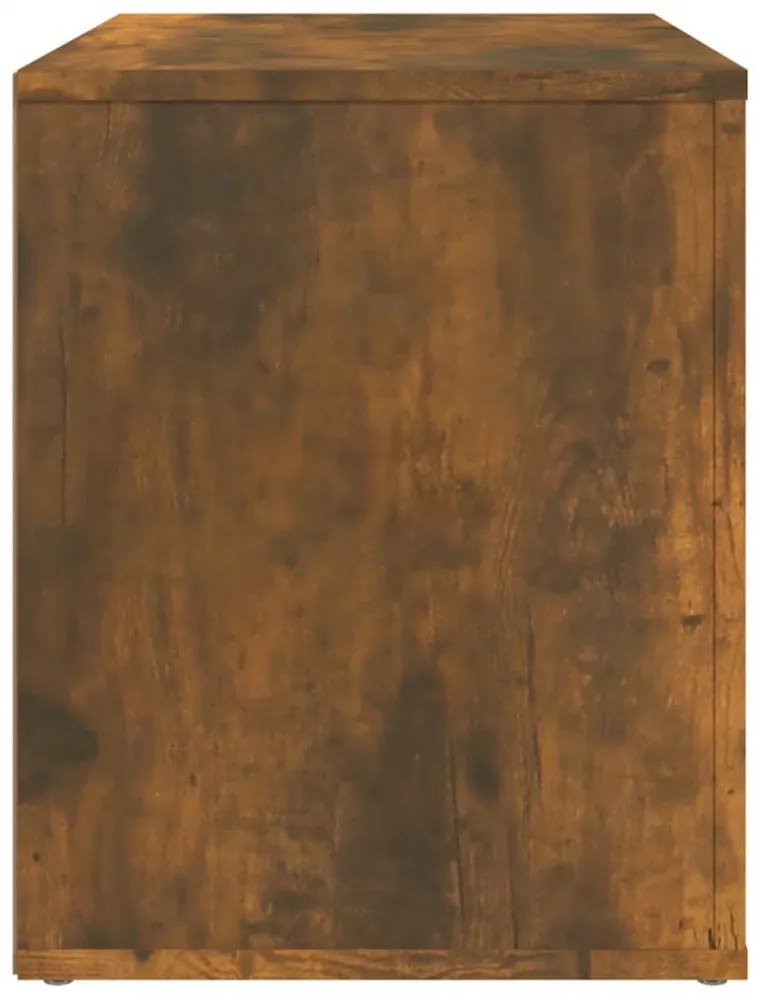 füstös tölgy színű szerelt fa éjjeliszekrény 60 x 36 x 45 cm