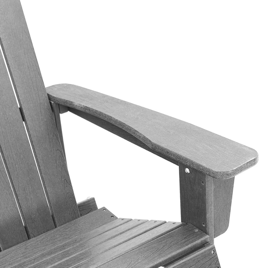 Adirondack hintaszék Világosszürke 73.5x92x90 cm HDPE