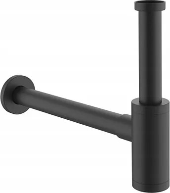 Mosdószifon D54, rozsdamentes acél, matt fekete, modern design