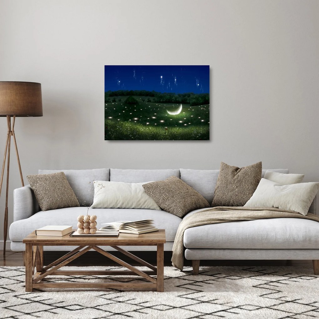 Kép - zuhanó égbolt (üvegen) (70x50 cm)