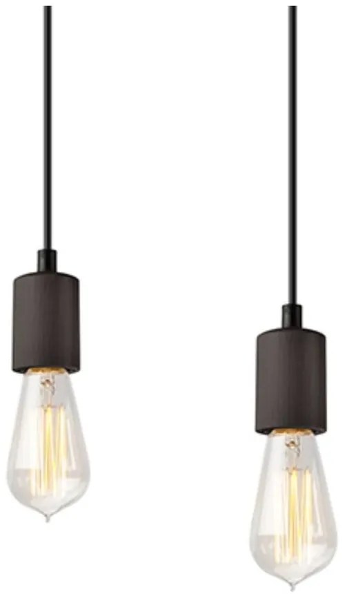 Fekete függőlámpa Leon – LAMKUR