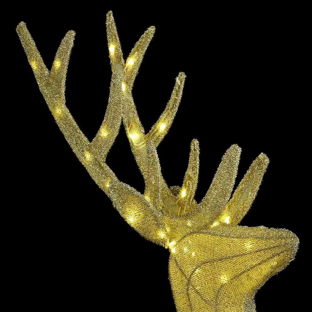 Rénszarvas család 3 pcs Meleg fehér 68 x 26 x 127 cm szövet