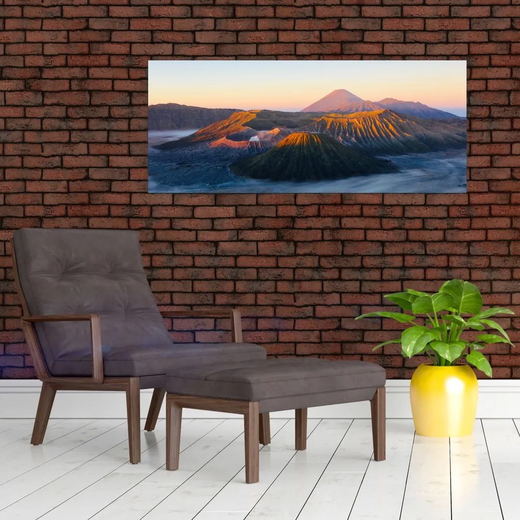 Kép a Bromo-hegyről Indonéziában (120x50 cm)