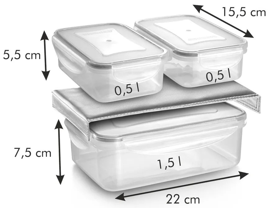 Hűtőtáska 3 dobozzal Freshbox - Tescoma