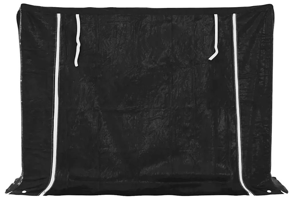Tűzifa állvány esővédővel 151x40,5x110,5 cm horganyzott acél