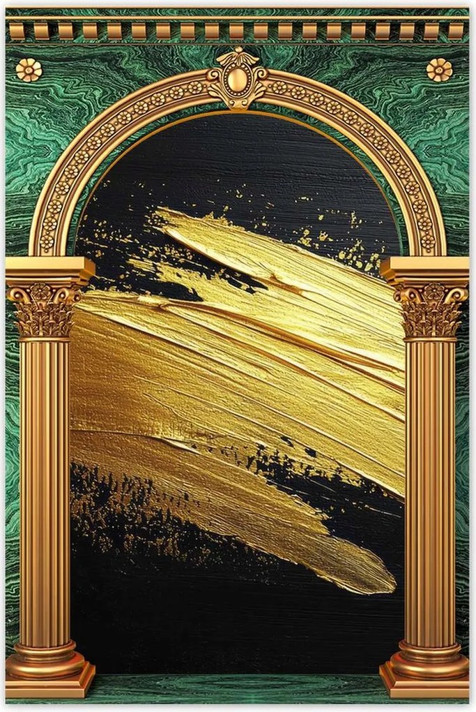 Poszterek 40x60 Arany csillogás ecsettel