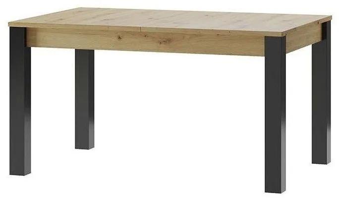 Étkezőasztal, bővíthető, 140/210x90 cm, tölgy - BARTO