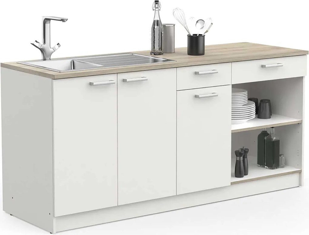 Konyhaszekrény COOKING tölgy/fehér