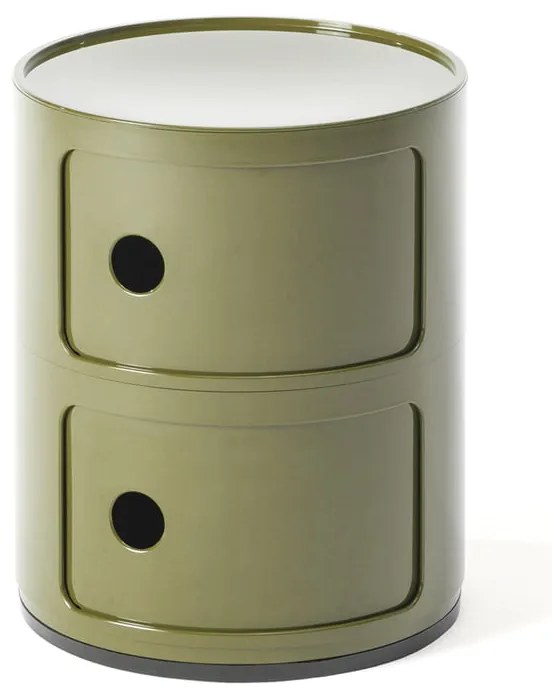 Kartell Componibili 4966 tárolóasztal, 2 tároló rész, több színben szín: szürke