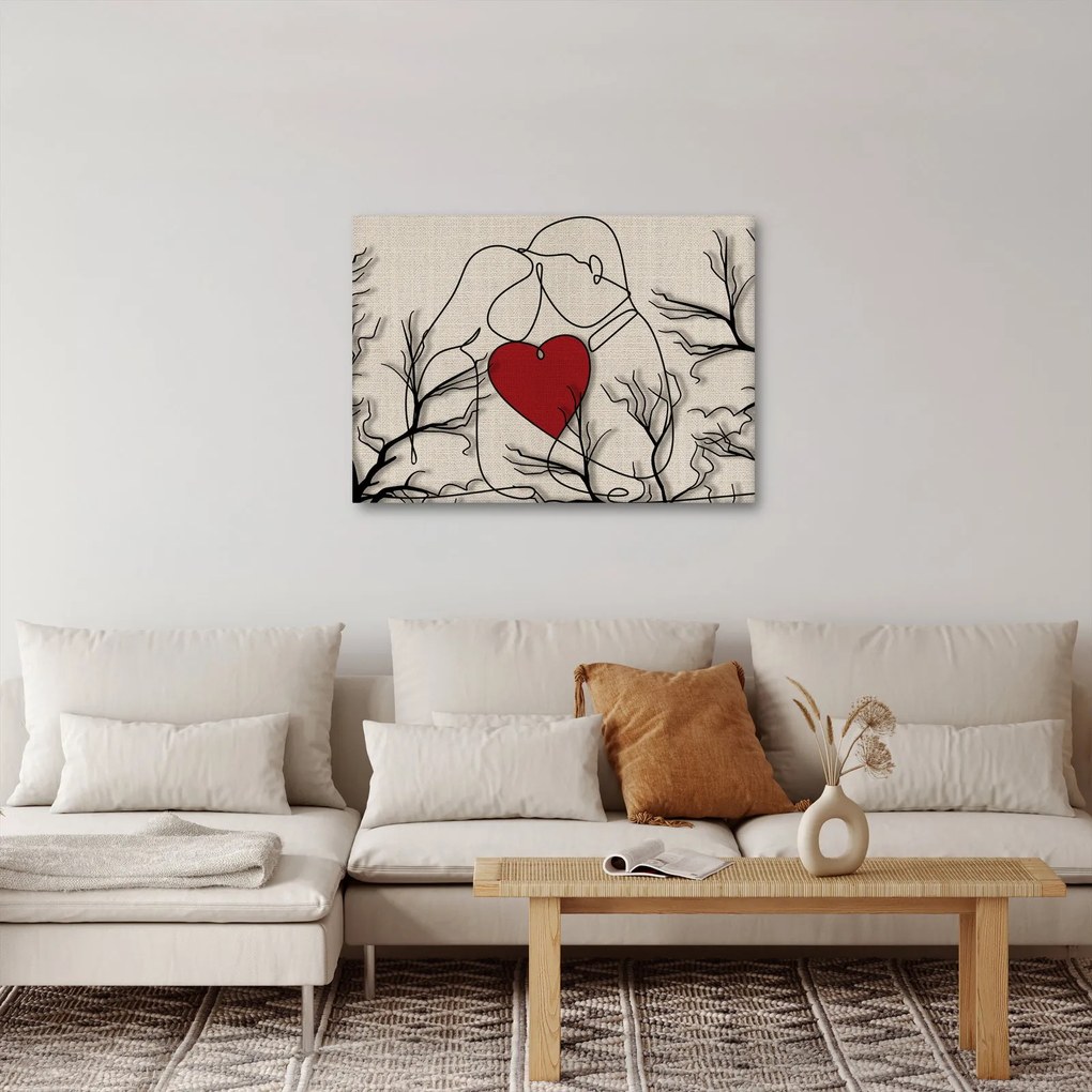 Kép - egy szerelmes pár (70x50 cm)
