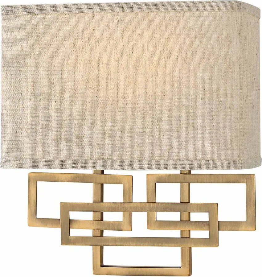 Hinkley Lighting LANZA HK-LANZA2-BR Fali lámpa 2x60W/E14