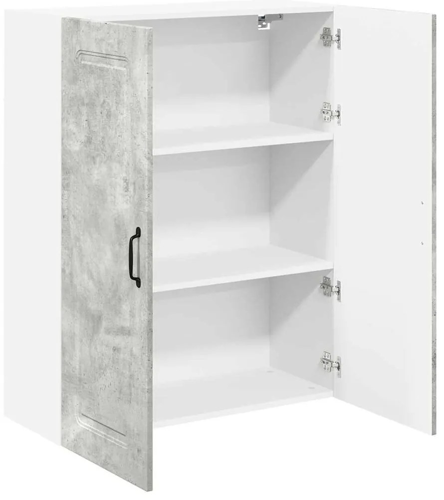 Fali konyhaszekrény Beton Szürke 80 x 31 x 100 cm Faanyag