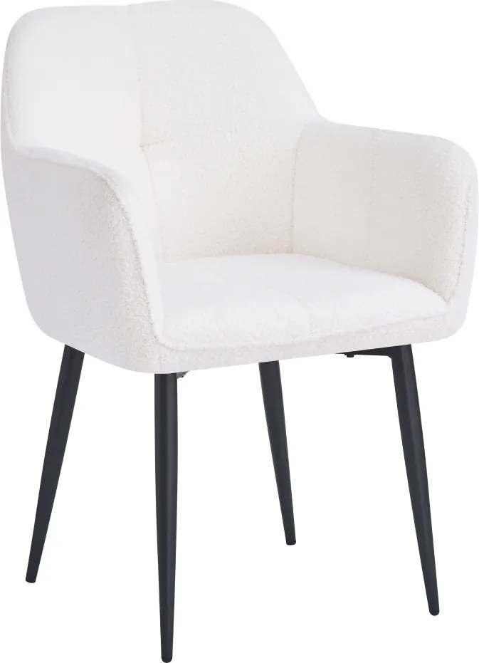 Étkezőszék, fehér/fekete, SENER