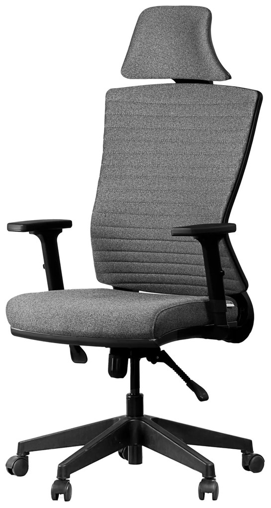 Ello ergonómikus szövet irodai forgószék deréktámasszal, fejtámasszal