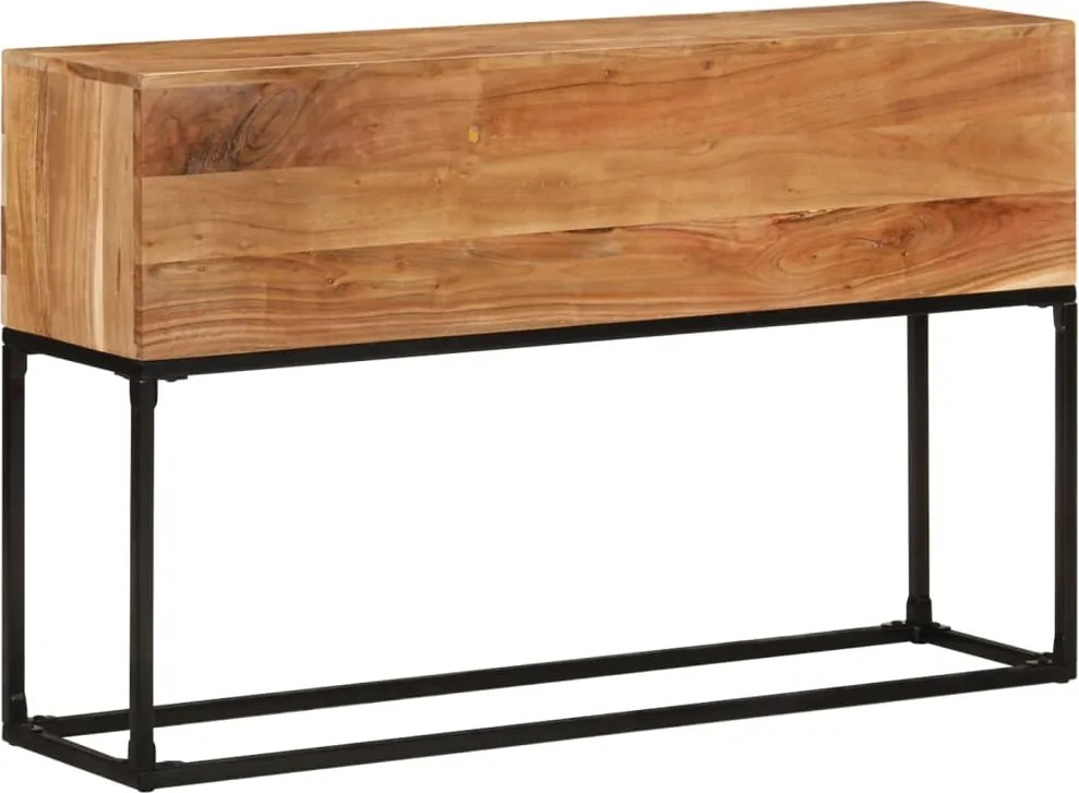 vidaXL tömör akácfa tálalóasztal 120 x 30 x 75 cm