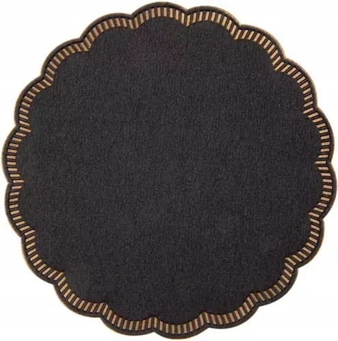 Poháralátét fekete kerek papír poháralátét 9 cm 250 db