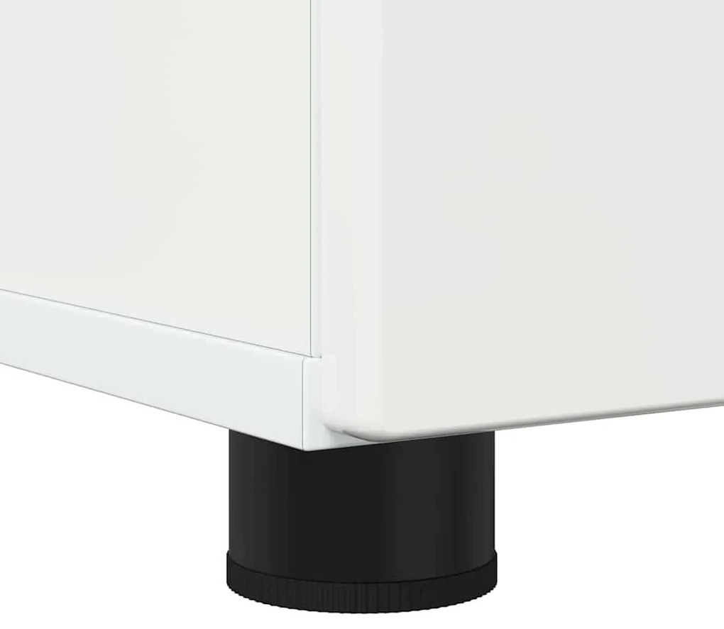 Fürdőszoba Székény Magasfényű fehér 30 x 35 x 95 cm Faanyag