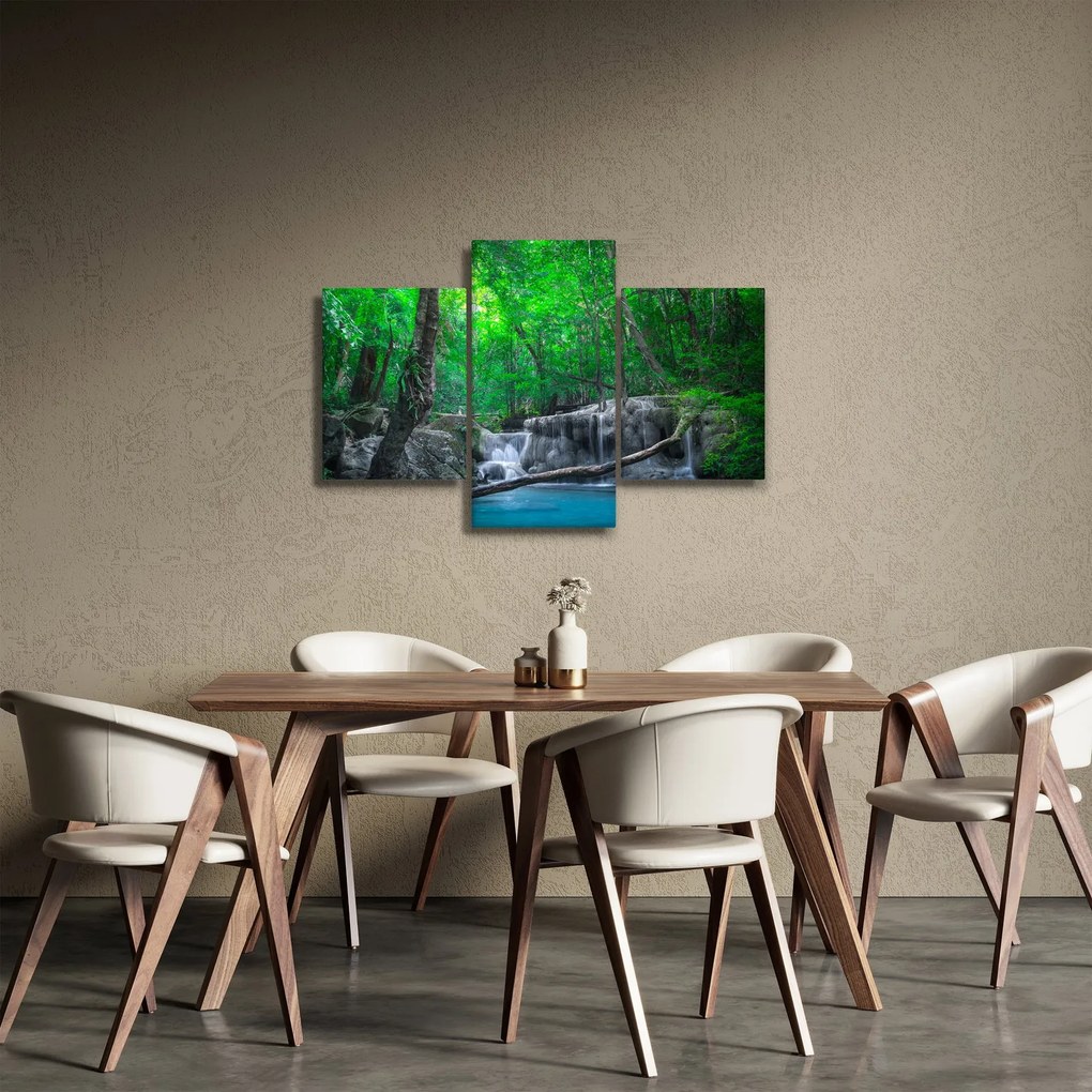 Kép - Erawan vízesés, Kanchanaburi, Thaiföld (90x60 cm)