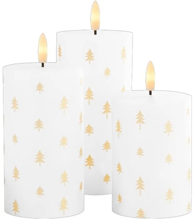 LED gyertya szett 3 db-os (magasság 15 cm) Sille – Sirius