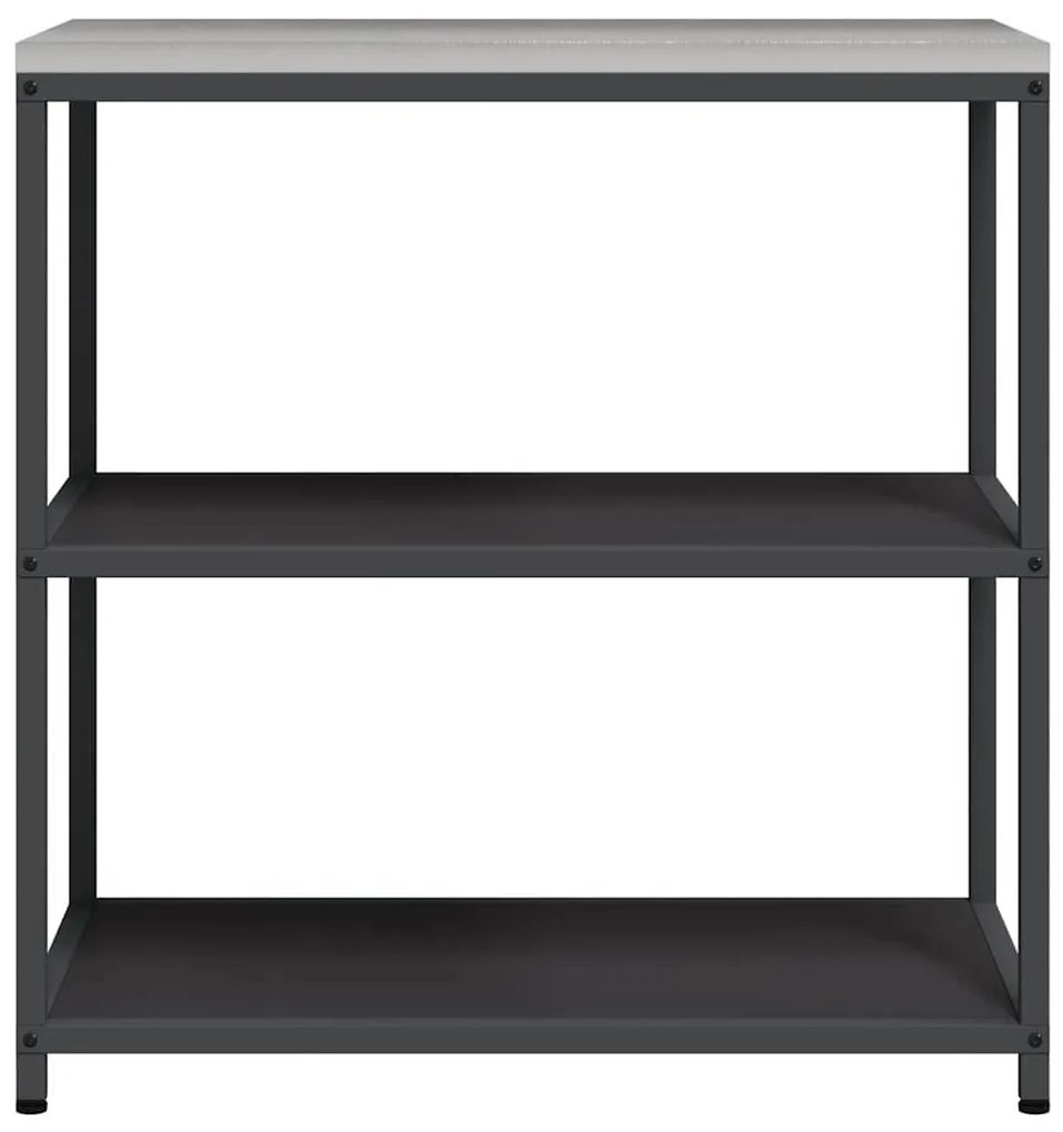 Konyhai tárolópolc polcokkal tárolóval Fekete Acél