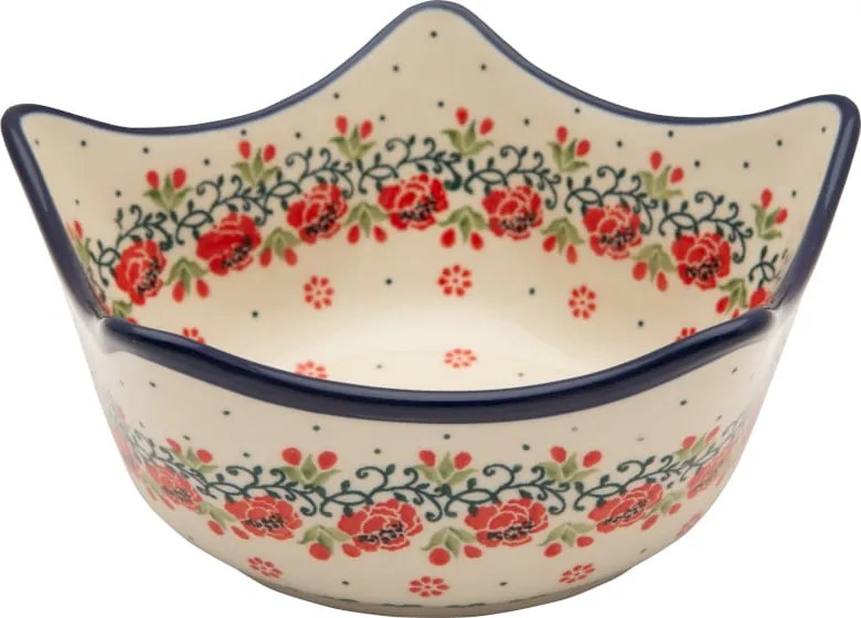 Salátatál 18 cm Ceramika Artystyczna Boleszláv dek 1969 Virágok