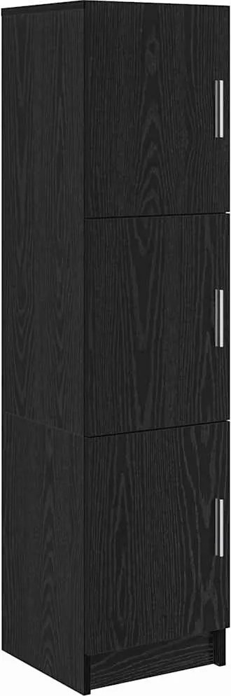 vidaXL Magasfiú Fekete tölgy 31.5 x 32 x 122.5 cm