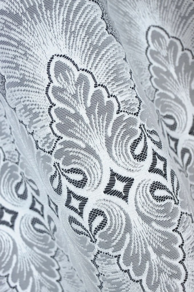 Mg Függöny jacquard 35168 Fehér 270cm magas pol 2,0m