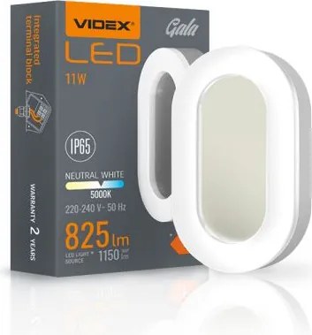 Homlokzati lámpatest Led fali lámpa IP65 11W 5000K