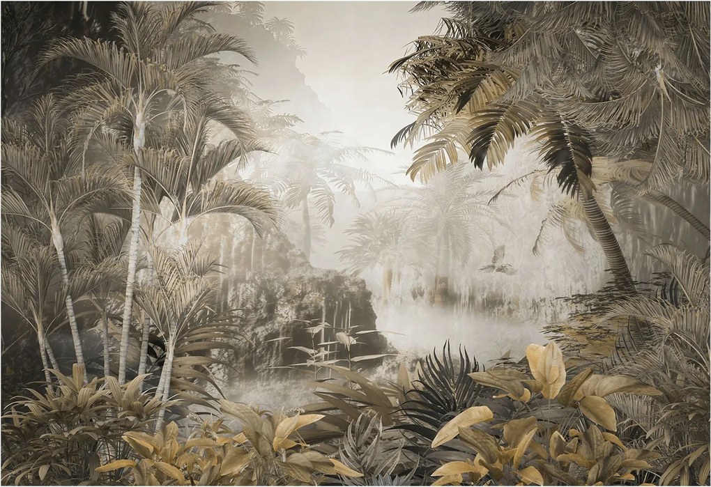 Fotótapéta Flizelina Nappali és Hálószoba Trópusi erdő 152x104 Ragasztó